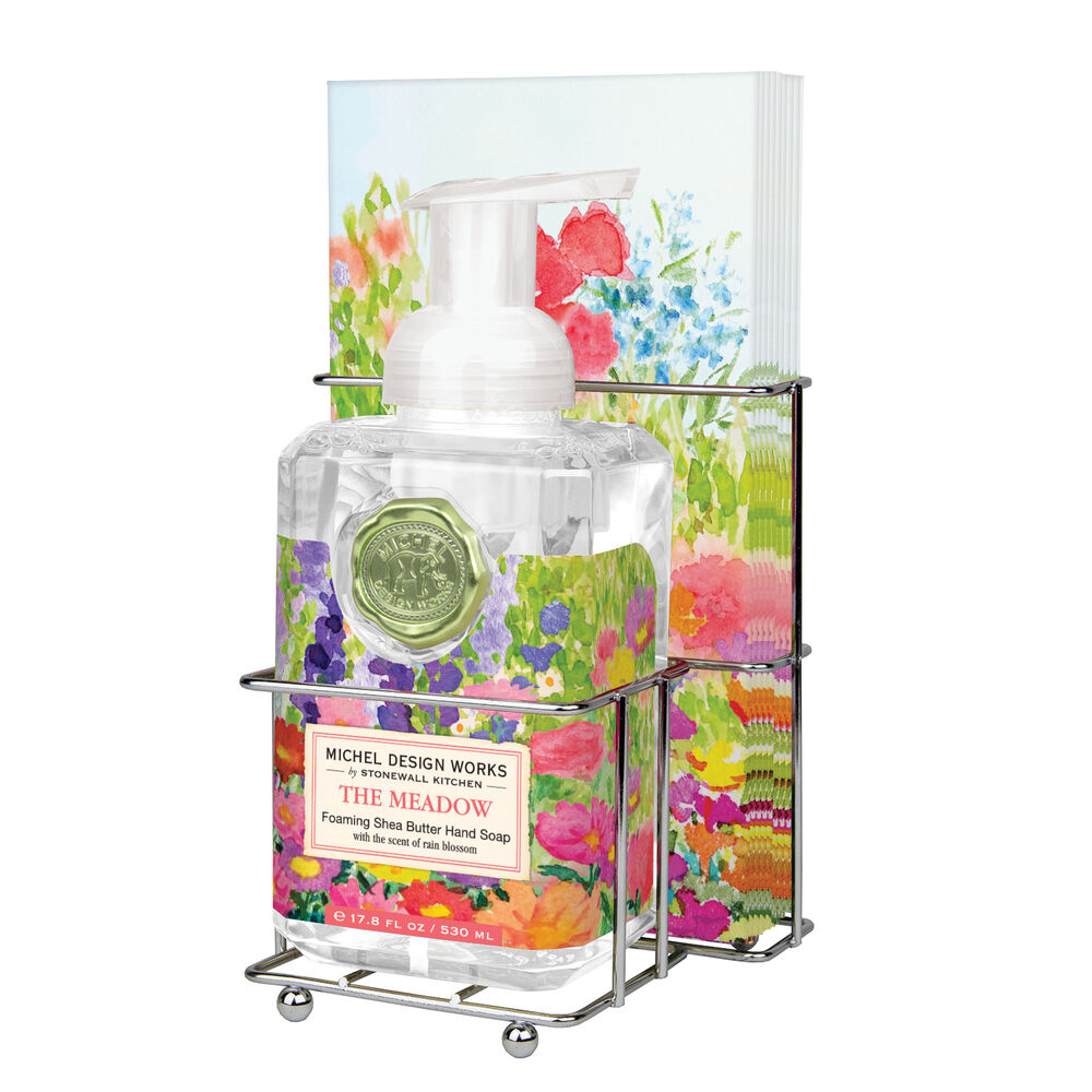 The Meadow Foaming Hand Soap Napkin Set