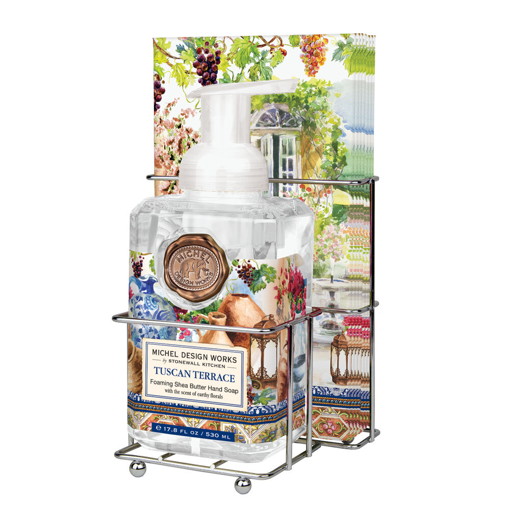 Tuscan Terrace Foaming Hand Soap Napkin Set