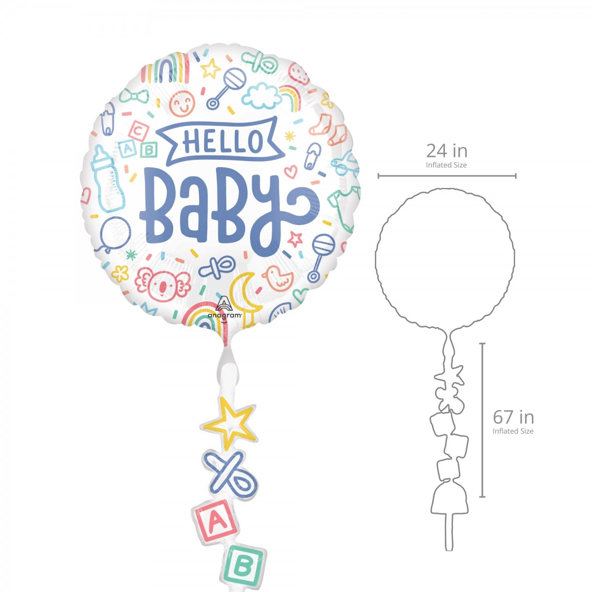 Hello Baby Airwalker Balloon
