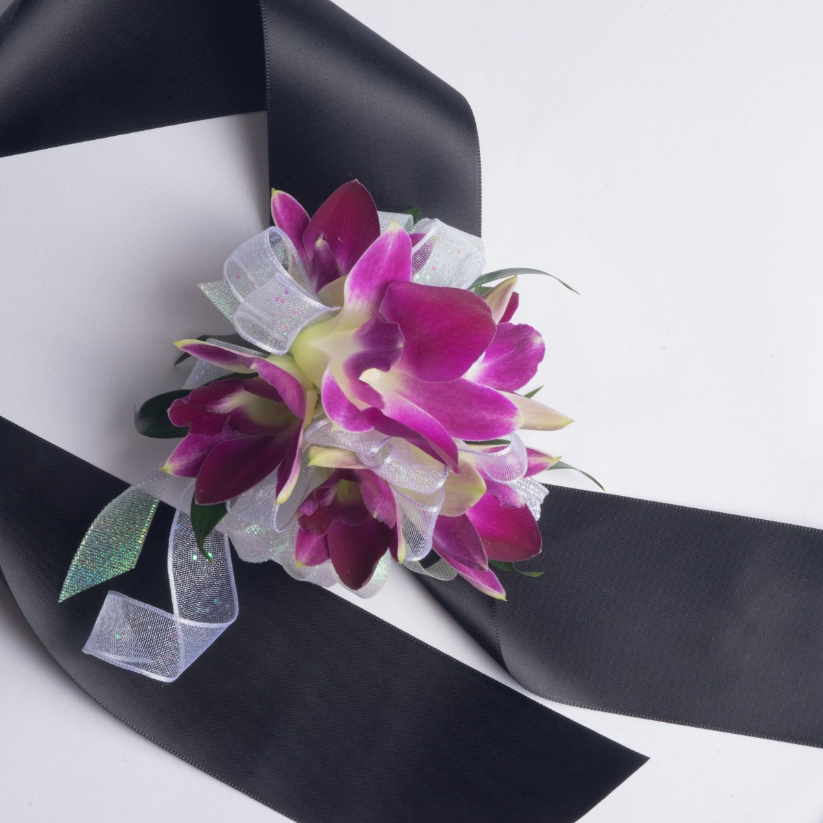 Purple Dendrobium Orchid Corsage