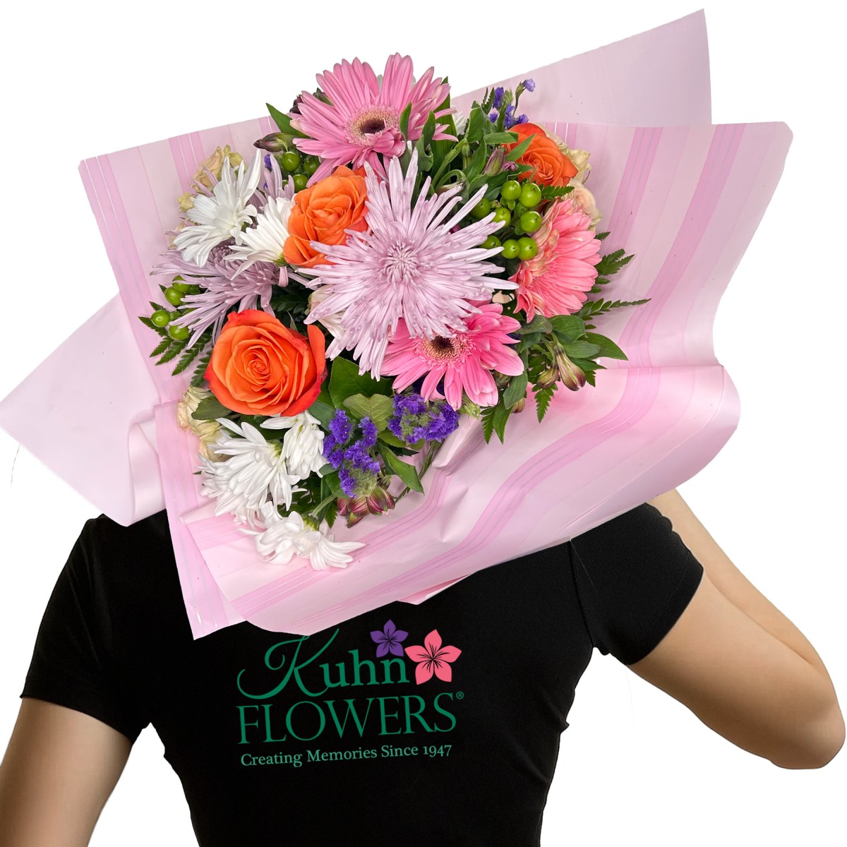 Flower Power Wrapped Bouquet