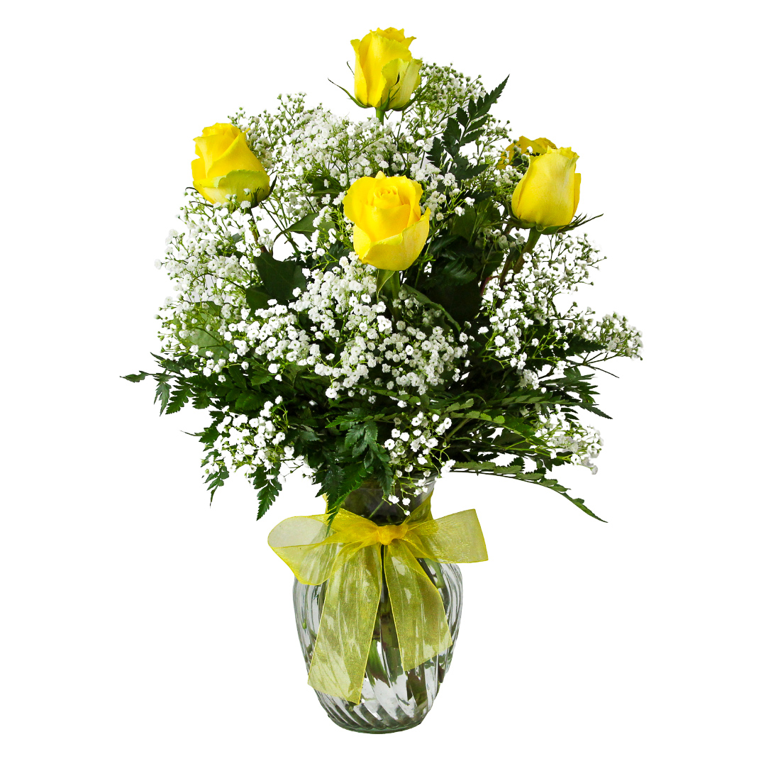 1/2 Dozen Roses Yellow