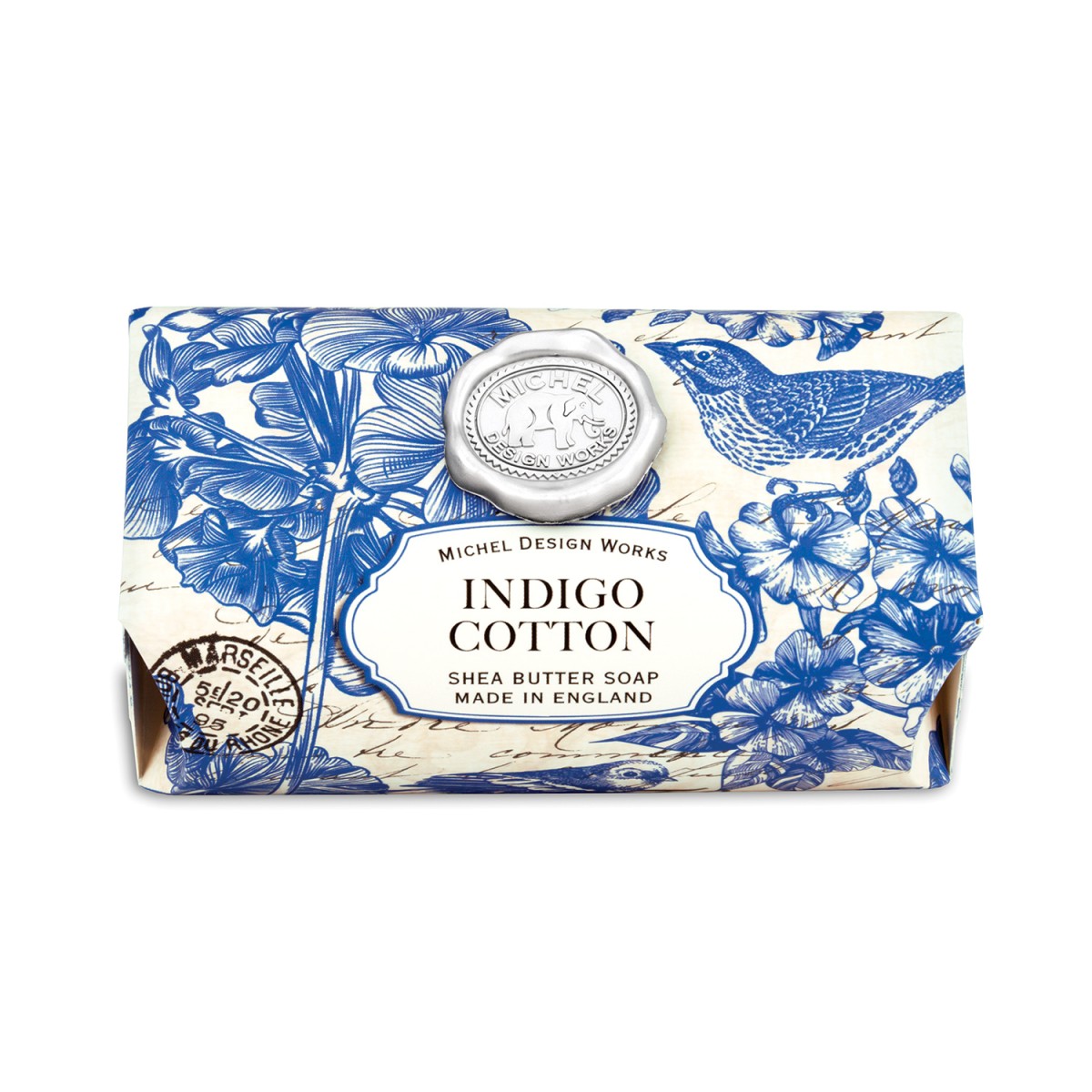 Indigo Cotton Large Bath Soap Bar
