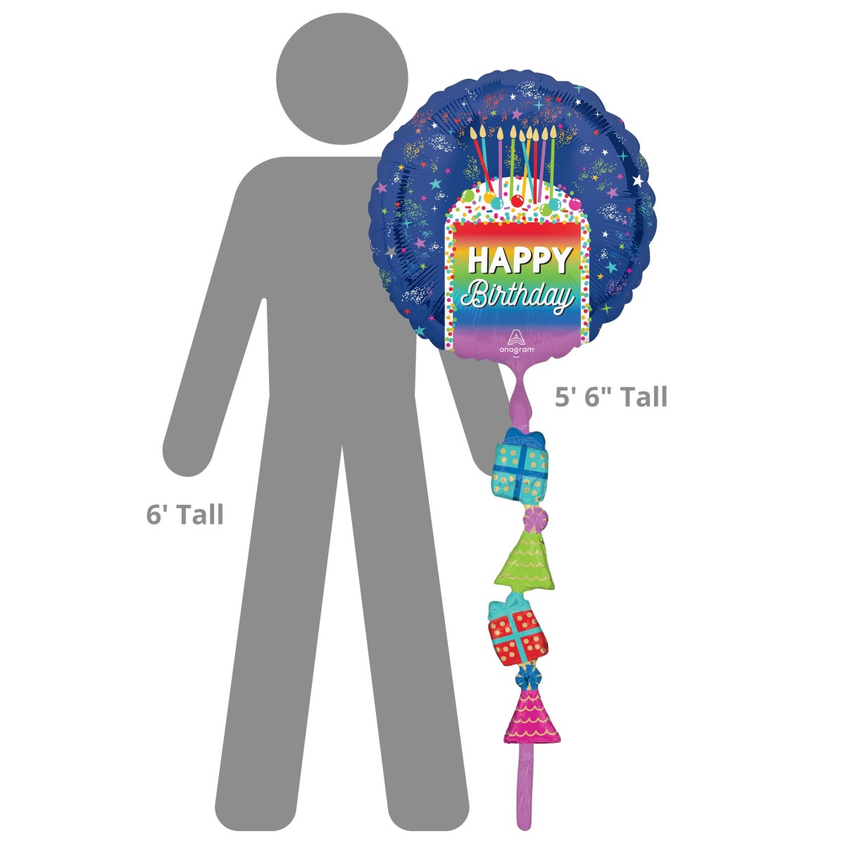 Happy Birthday Airwalker Balloon - Image 3