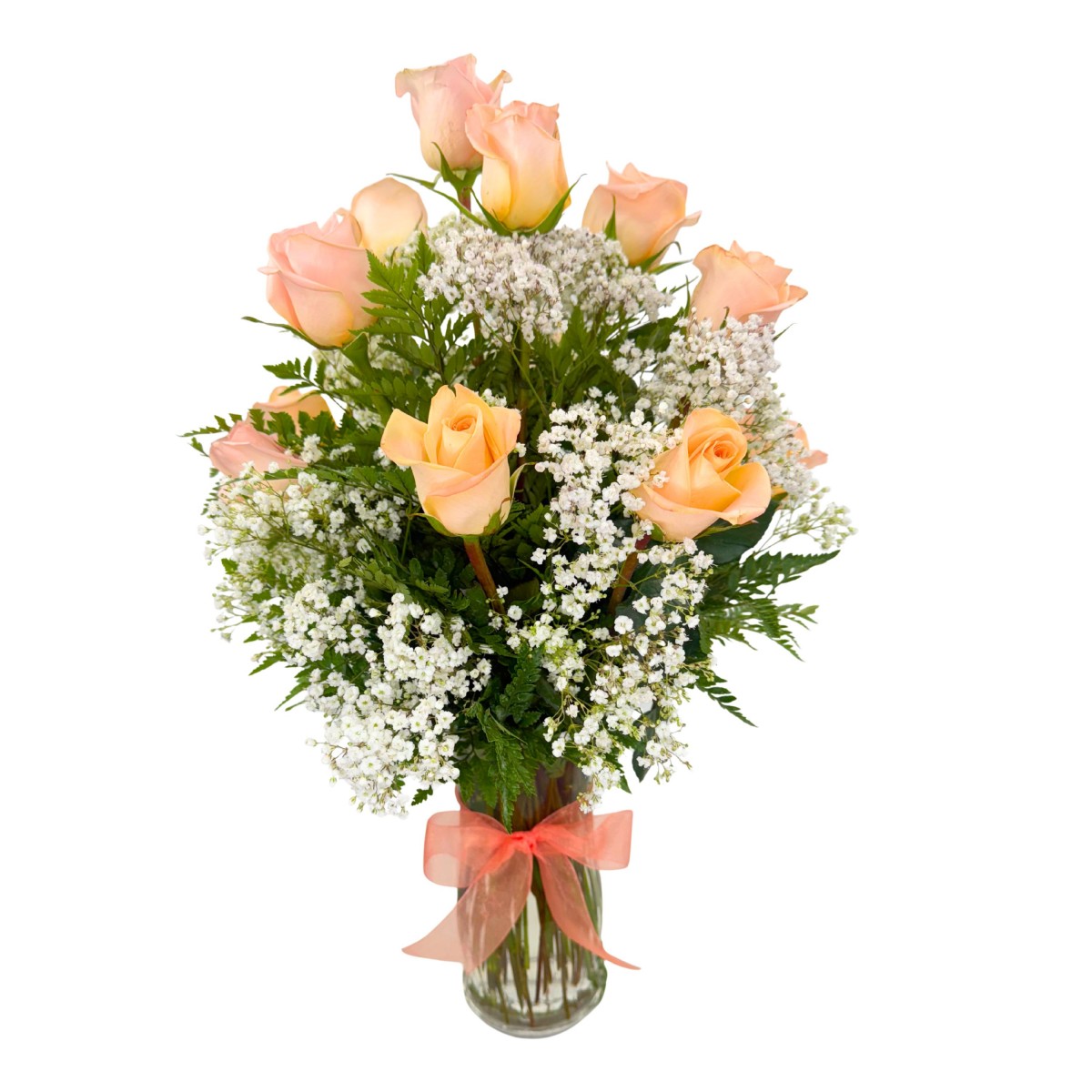 1 Dozen Roses Peach