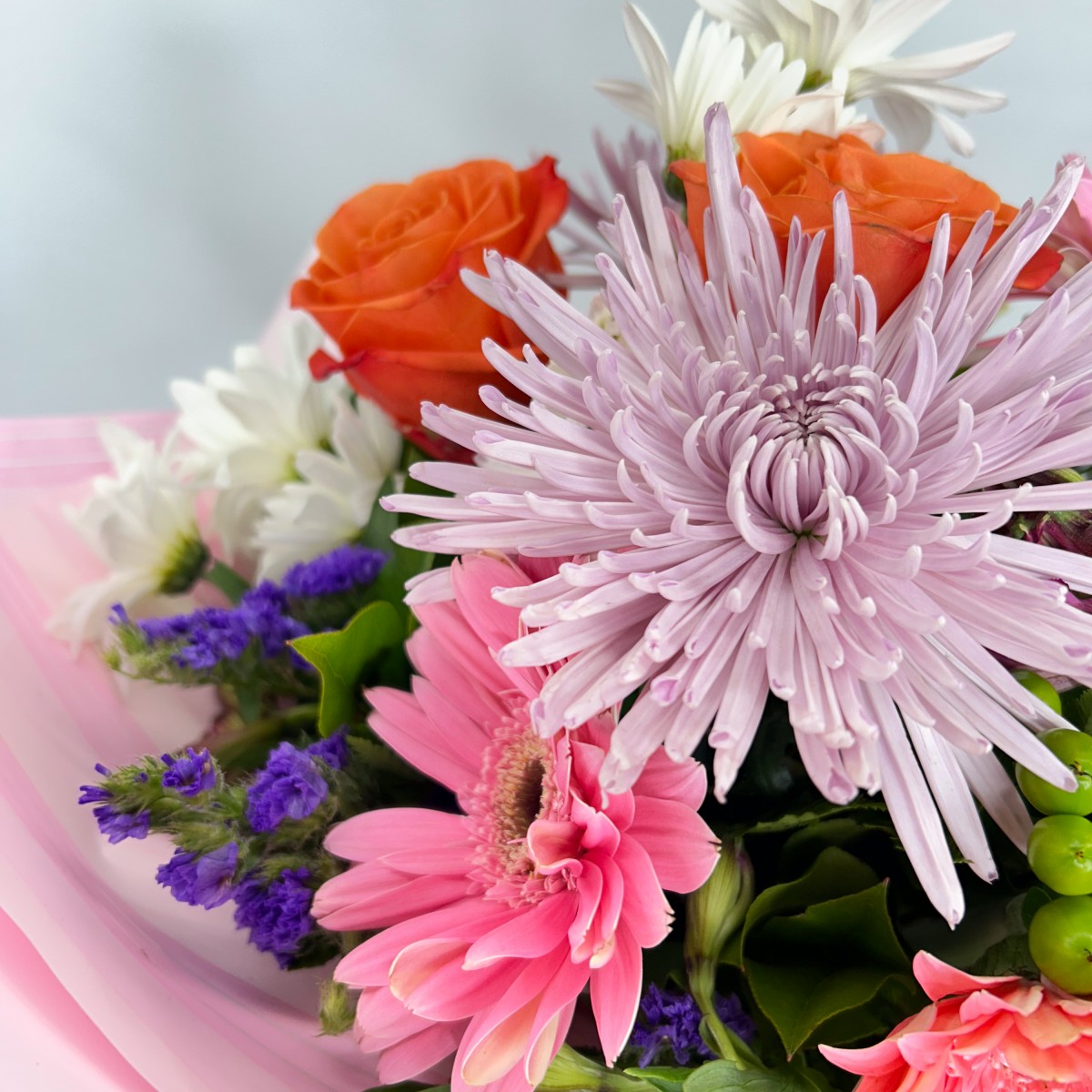 Flower Power Wrapped Bouquet - Image 3