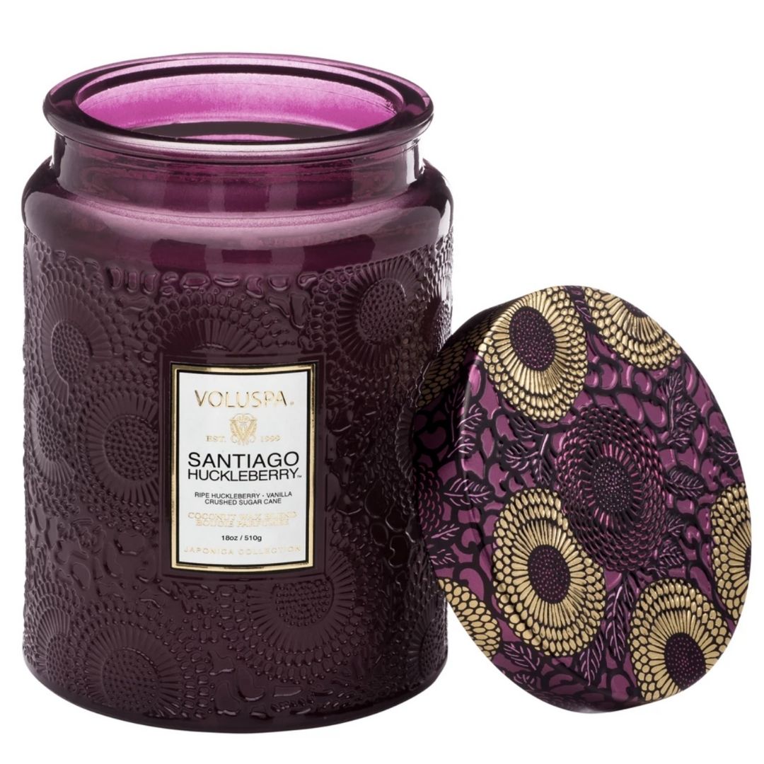 Santiago Huckleberry Large Jar Candle - Image 2