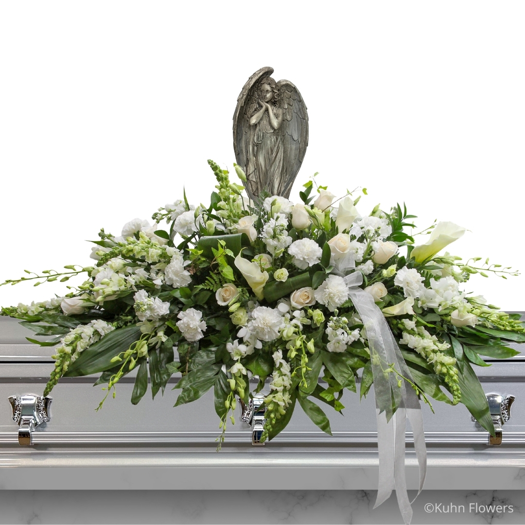 A Resting Angel Casket Spray
